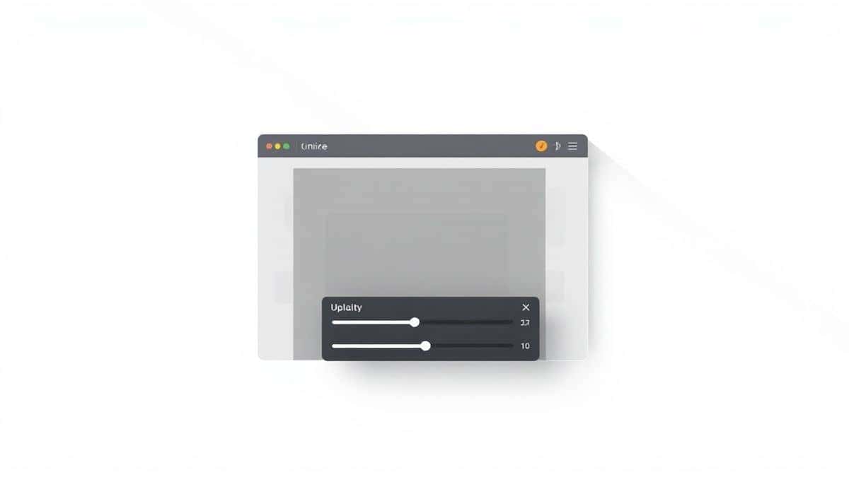 modern online image resizer interface showing a clean minimalist dashboard with upload button image preview panel and quality slider on a light background with subtle shadows